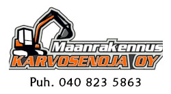 Maanrakennus Karvosenoja Oy logo
